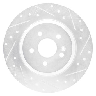 R1 Concepts® - eLINE™ Drilled and Slotted 1-Piece Rear Passenger Side Brake Rotor
