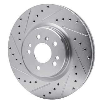 R1 Concepts® - eLINE™ Drilled and Slotted 1-Piece Front Driver Side Brake Rotor