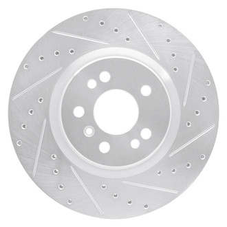 R1 Concepts® - eLINE™ Drilled and Slotted 1-Piece Front Passenger Side Brake Rotor