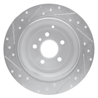 R1 Concepts® - eLINE™ Drilled and Slotted 1-Piece Rear Passenger Side Brake Rotor