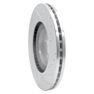 R1 Concepts® - eLINE™ Drilled and Slotted 1-Piece Front Driver Side Brake Rotor