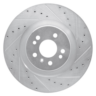 R1 Concepts® - eLINE™ Drilled and Slotted 1-Piece Front Passenger Side Brake Rotor