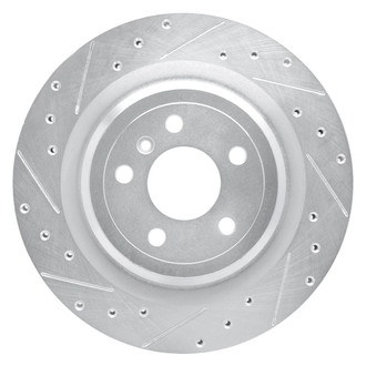 R1 Concepts® - eLINE™ Drilled and Slotted 1-Piece Rear Driver Side Brake Rotor
