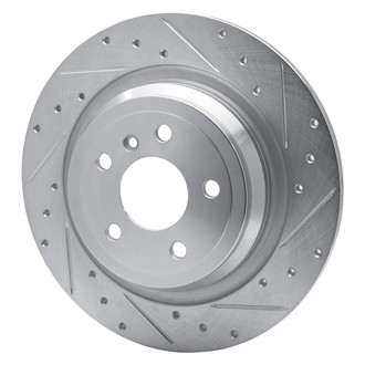 R1 Concepts® - eLINE™ Drilled and Slotted 1-Piece Rear Passenger Side Brake Rotor