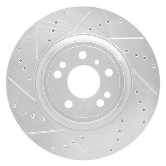 R1 Concepts® - eLINE™ Drilled and Slotted 1-Piece Front Driver Side Brake Rotor