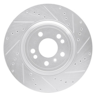 R1 Concepts® - eLINE™ Drilled and Slotted 1-Piece Front Passenger Side Brake Rotor