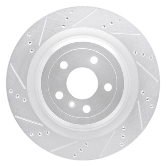 R1 Concepts® - eLINE™ Drilled and Slotted 1-Piece Rear Driver Side Brake Rotor