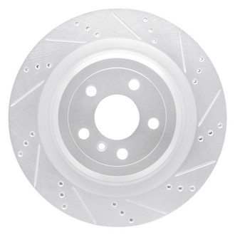 R1 Concepts® - eLINE™ Drilled and Slotted 1-Piece Rear Passenger Side Brake Rotor