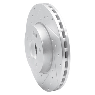 R1 Concepts® - eLINE™ Drilled and Slotted 1-Piece Front Driver Side Brake Rotor