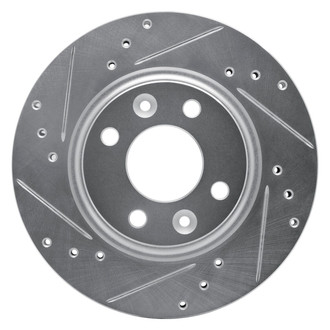 R1 Concepts® - eLINE™ Drilled and Slotted 1-Piece Front Driver Side Brake Rotor