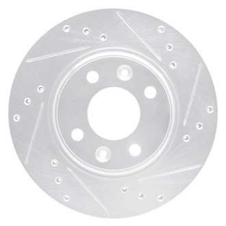 R1 Concepts® - eLINE™ Drilled and Slotted 1-Piece Front Passenger Side Brake Rotor