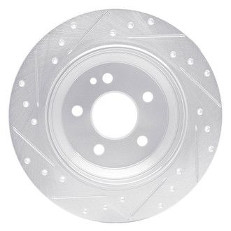 R1 Concepts® - eLINE™ Drilled and Slotted 1-Piece Rear Passenger Side Brake Rotor