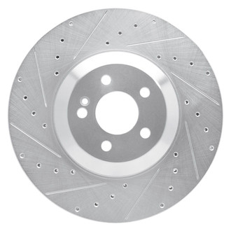R1 Concepts® - eLINE™ Drilled and Slotted 1-Piece Rear Driver Side Brake Rotor
