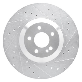R1 Concepts® - eLINE™ Drilled and Slotted 1-Piece Rear Passenger Side Brake Rotor