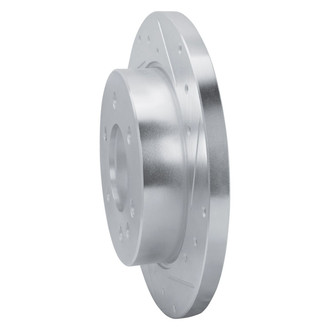 R1 Concepts® - eLINE™ Drilled and Slotted 1-Piece Rear Passenger Side Brake Rotor