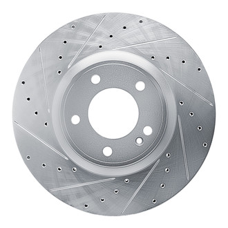 R1 Concepts® - eLINE™ Drilled and Slotted 1-Piece Front Driver Side Brake Rotor