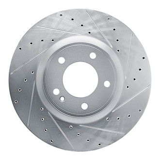 R1 Concepts® - eLINE™ Drilled and Slotted 1-Piece Front Passenger Side Brake Rotor