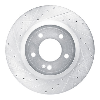 R1 Concepts® - eLINE™ Drilled and Slotted 1-Piece Rear Driver Side Brake Rotor