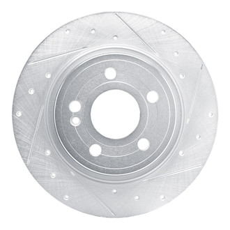 R1 Concepts® - eLINE™ Drilled and Slotted 1-Piece Rear Passenger Side Brake Rotor