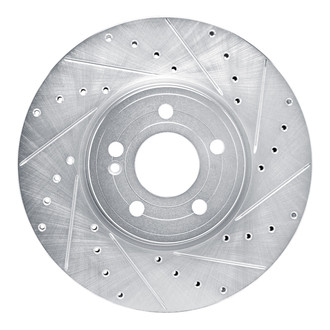R1 Concepts® - eLINE™ Drilled and Slotted 1-Piece Front Passenger Side Brake Rotor