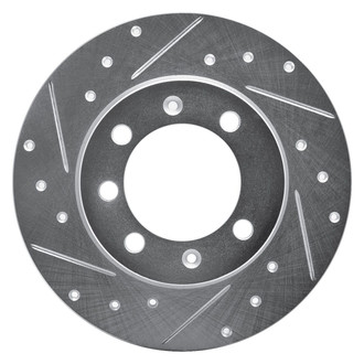 R1 Concepts® - eLINE™ Drilled and Slotted 1-Piece Rear Driver Side Brake Rotor