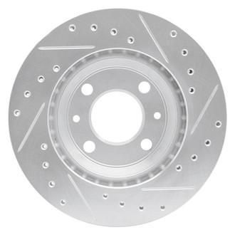 R1 Concepts® - eLINE™ Drilled and Slotted 1-Piece Front Driver Side Brake Rotor
