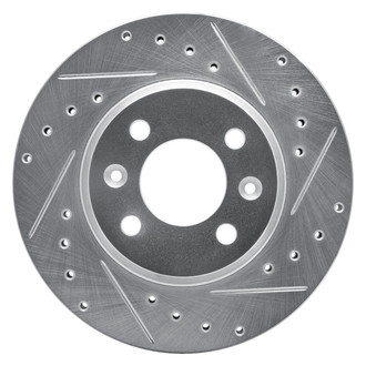 R1 Concepts® - eLINE™ Drilled and Slotted 1-Piece Front Passenger Side Brake Rotor