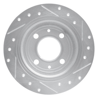 R1 Concepts® - eLINE™ Drilled and Slotted 1-Piece Rear Driver Side Brake Rotor
