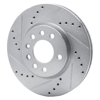 R1 Concepts® - eLINE™ Drilled and Slotted 1-Piece Front Driver Side Brake Rotor