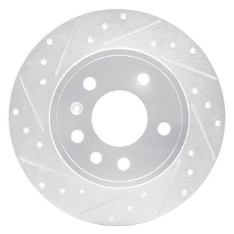 R1 Concepts® - eLINE™ Drilled and Slotted 1-Piece Rear Driver Side Brake Rotor