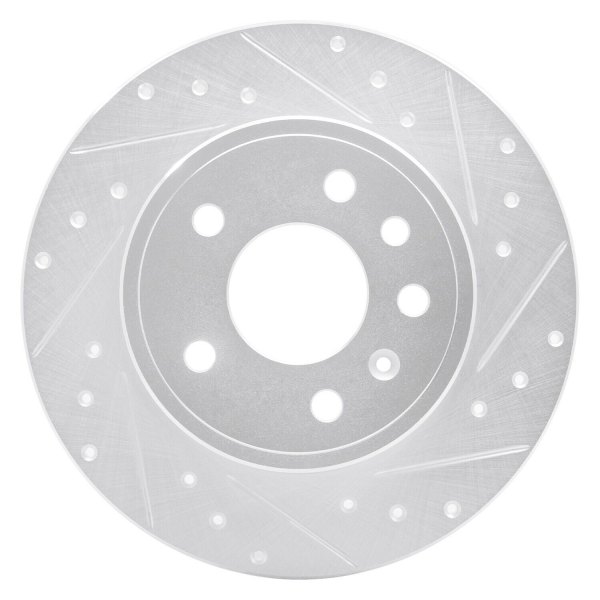 R1 Concepts® - eLINE™ Drilled and Slotted 1-Piece Rear Brake Rotor