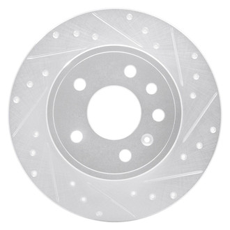 R1 Concepts® - eLINE™ Drilled and Slotted 1-Piece Rear Passenger Side Brake Rotor