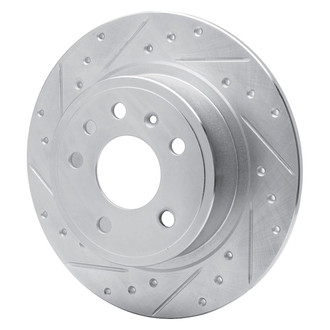 R1 Concepts® - eLINE™ Drilled and Slotted 1-Piece Rear Driver Side Brake Rotor