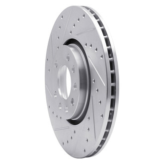 R1 Concepts® - eLINE™ Drilled and Slotted 1-Piece Front Driver Side Brake Rotor