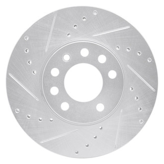 R1 Concepts® - eLINE™ Drilled and Slotted 1-Piece Front Driver Side Brake Rotor