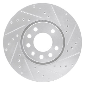 R1 Concepts® - eLINE™ Drilled and Slotted 1-Piece Front Passenger Side Brake Rotor