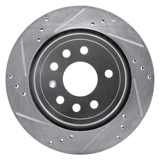R1 Concepts® - eLINE™ Drilled and Slotted 1-Piece Rear Driver Side Brake Rotor