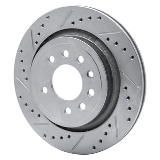 R1 Concepts® - eLINE™ Drilled and Slotted 1-Piece Rear Driver Side Brake Rotor