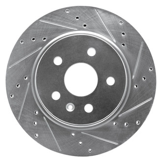 R1 Concepts® - eLINE™ Drilled and Slotted 1-Piece Rear Passenger Side Brake Rotor