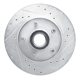 R1 Concepts® - eLINE™ Drilled and Slotted 1-Piece Front Passenger Side Brake Rotor