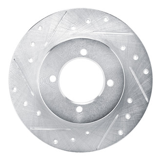 R1 Concepts® - eLINE™ Drilled and Slotted 1-Piece Front Driver Side Brake Rotor