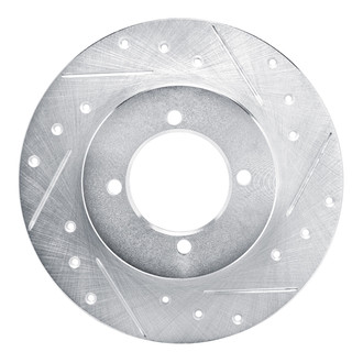 R1 Concepts® - eLINE™ Drilled and Slotted 1-Piece Front Passenger Side Brake Rotor