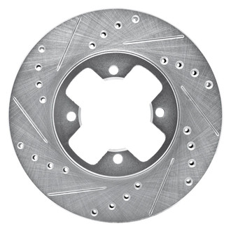 R1 Concepts® - eLINE™ Drilled and Slotted 1-Piece Front Driver Side Brake Rotor