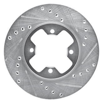 R1 Concepts® - eLINE™ Drilled and Slotted 1-Piece Front Passenger Side Brake Rotor