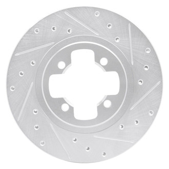 R1 Concepts® - eLINE™ Drilled and Slotted 1-Piece Front Passenger Side Brake Rotor