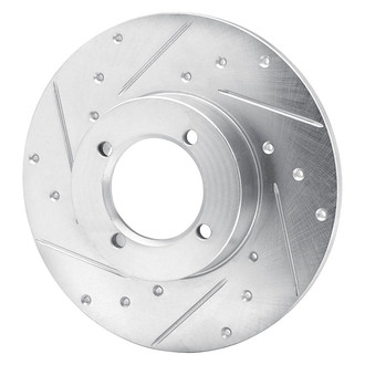 R1 Concepts® - eLINE™ Drilled and Slotted 1-Piece Front Driver Side Brake Rotor