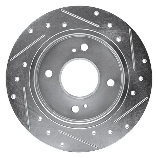 R1 Concepts® - eLINE™ Drilled and Slotted 1-Piece Rear Brake Rotor