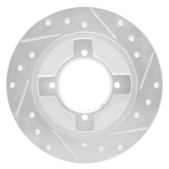 R1 Concepts® - eLINE™ Drilled and Slotted 1-Piece Front Passenger Side Brake Rotor