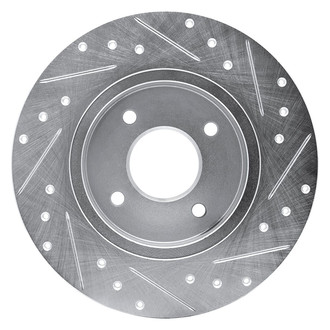 R1 Concepts® - eLINE™ Drilled and Slotted 1-Piece Rear Driver Side Brake Rotor