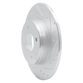 R1 Concepts® - eLINE™ Drilled and Slotted 1-Piece Rear Passenger Side Brake Rotor
